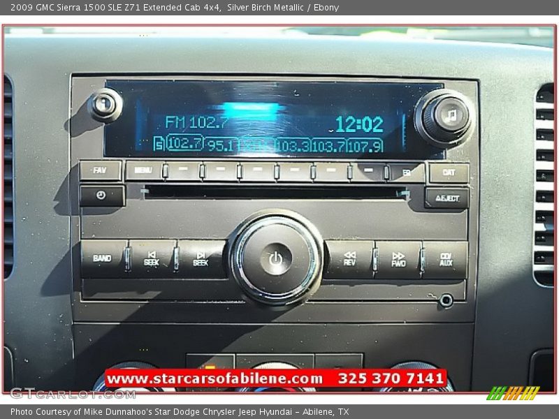 Silver Birch Metallic / Ebony 2009 GMC Sierra 1500 SLE Z71 Extended Cab 4x4
