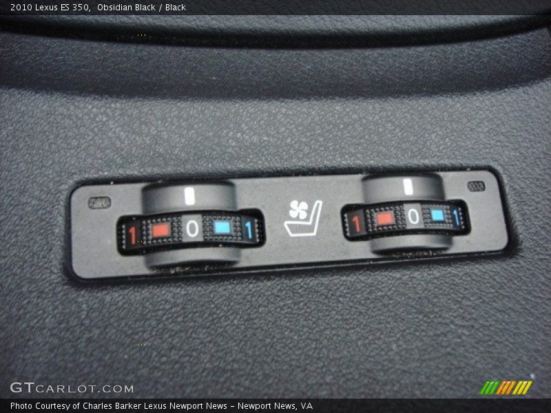 Obsidian Black / Black 2010 Lexus ES 350