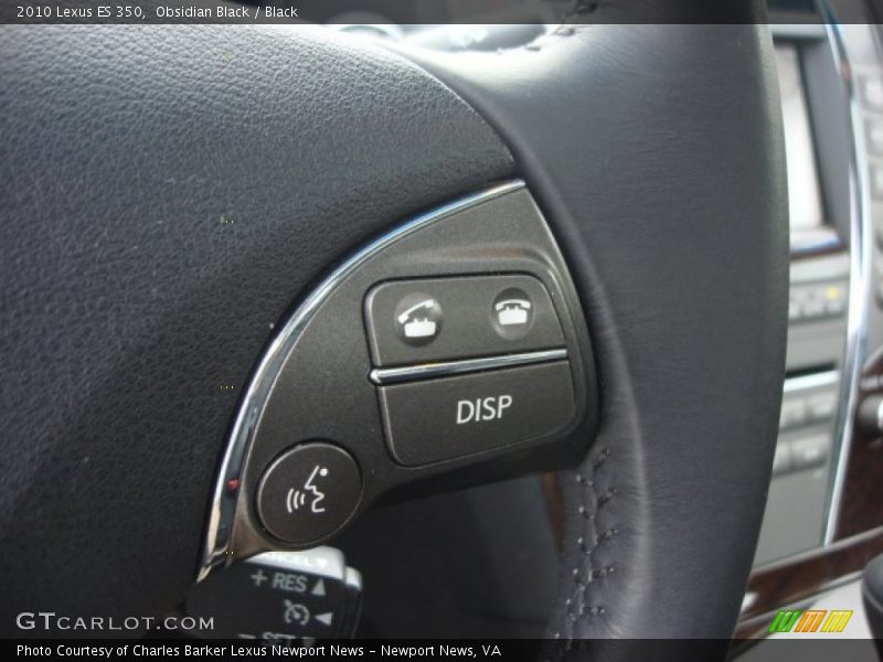 Obsidian Black / Black 2010 Lexus ES 350