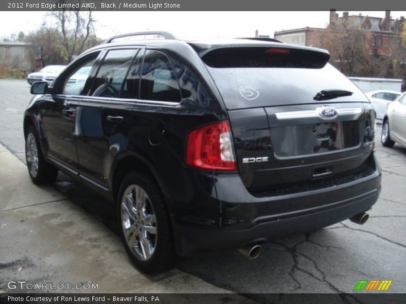 Black / Medium Light Stone 2012 Ford Edge Limited AWD