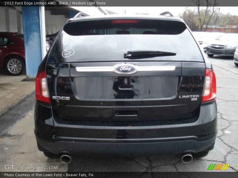 Black / Medium Light Stone 2012 Ford Edge Limited AWD