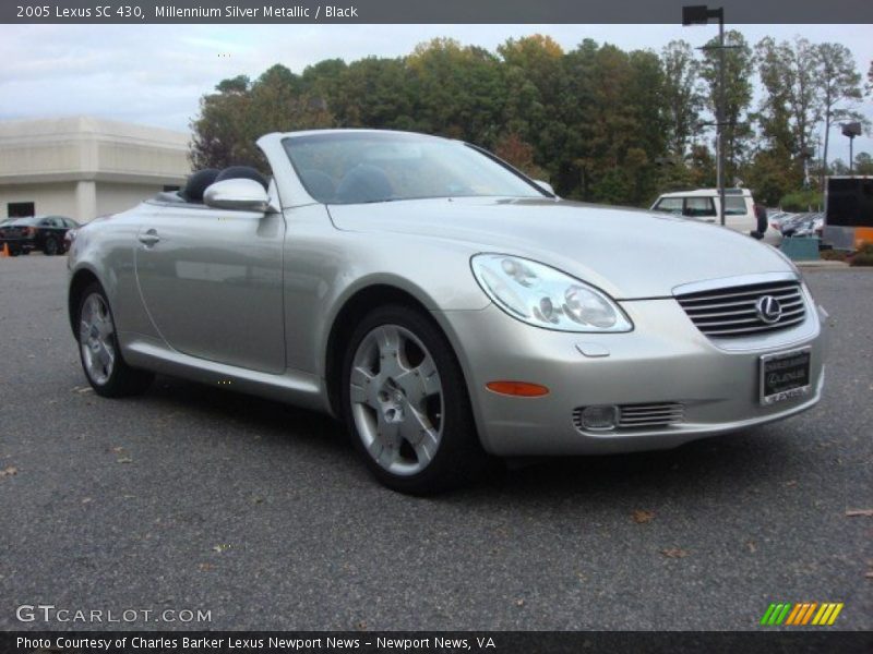 Millennium Silver Metallic / Black 2005 Lexus SC 430