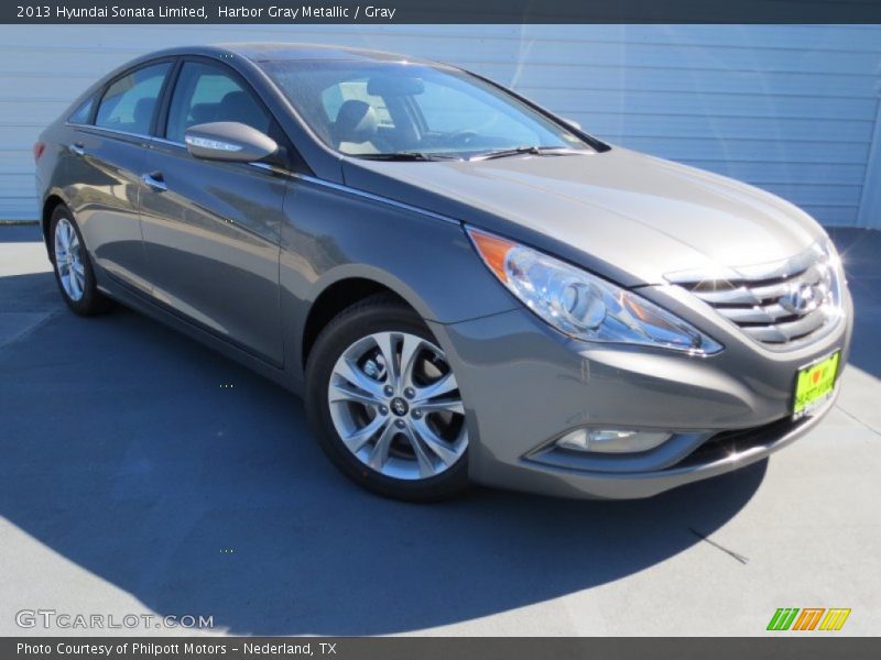 Harbor Gray Metallic / Gray 2013 Hyundai Sonata Limited