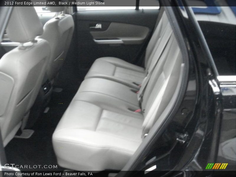 Black / Medium Light Stone 2012 Ford Edge Limited AWD