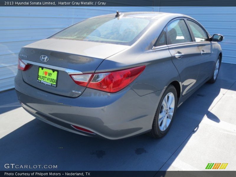 Harbor Gray Metallic / Gray 2013 Hyundai Sonata Limited