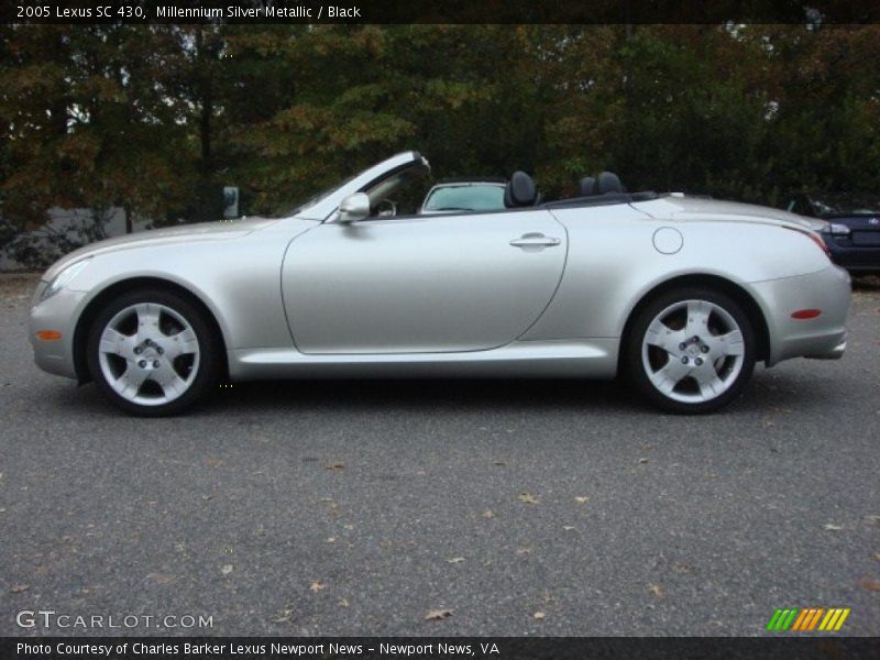 Millennium Silver Metallic / Black 2005 Lexus SC 430