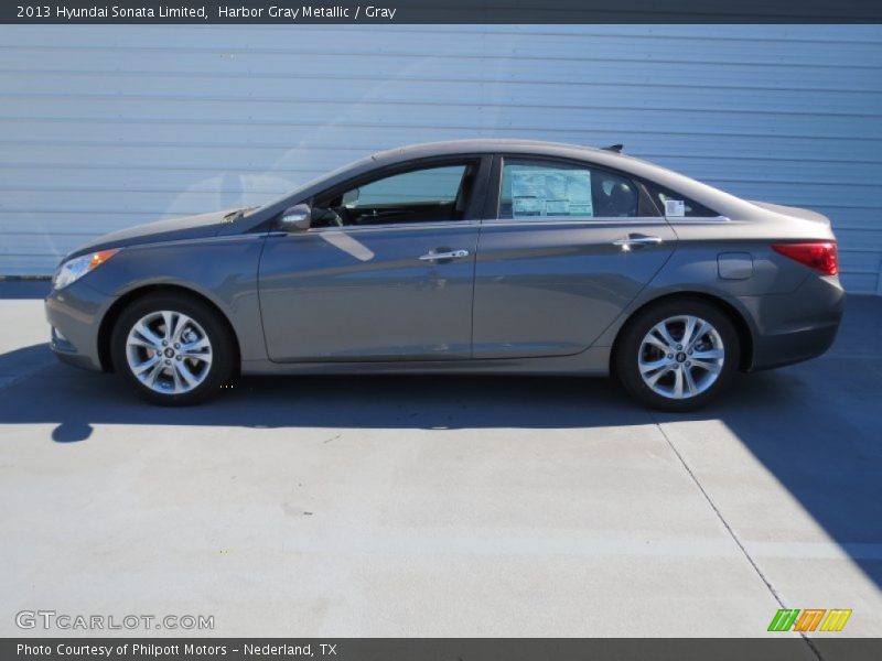 Harbor Gray Metallic / Gray 2013 Hyundai Sonata Limited