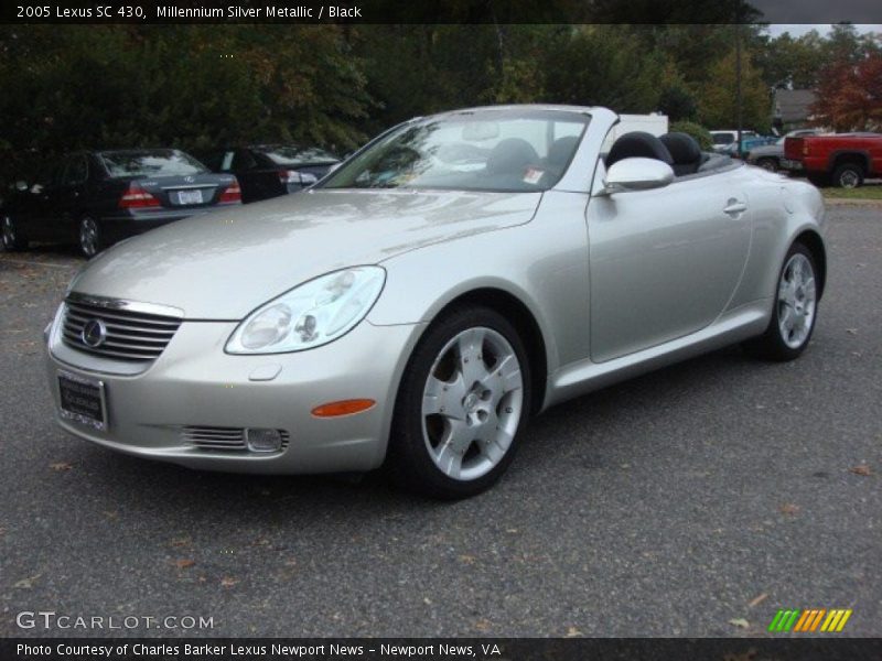Millennium Silver Metallic / Black 2005 Lexus SC 430