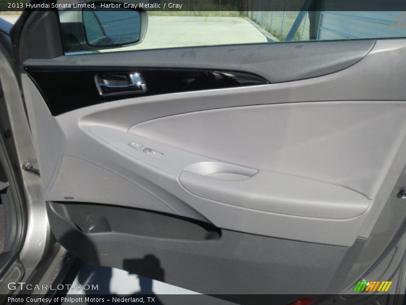 Harbor Gray Metallic / Gray 2013 Hyundai Sonata Limited