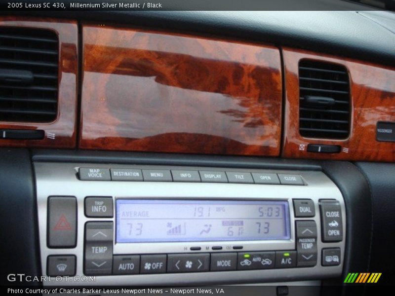 Millennium Silver Metallic / Black 2005 Lexus SC 430
