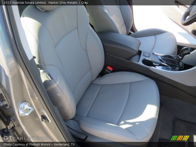 Harbor Gray Metallic / Gray 2013 Hyundai Sonata Limited