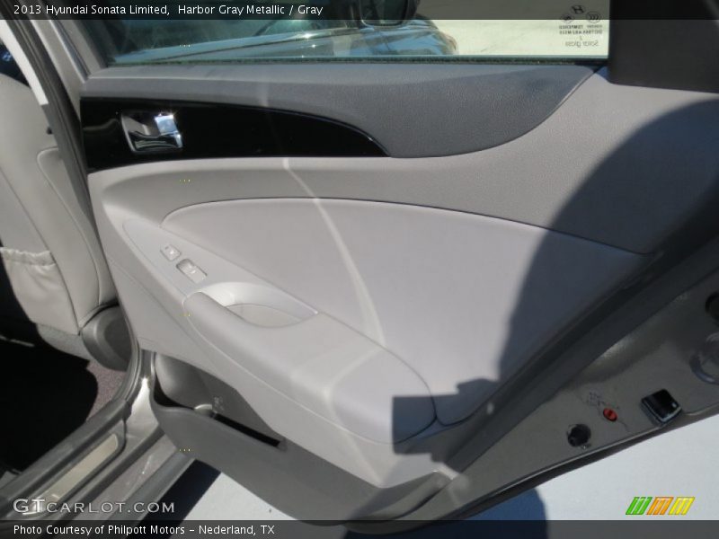 Harbor Gray Metallic / Gray 2013 Hyundai Sonata Limited