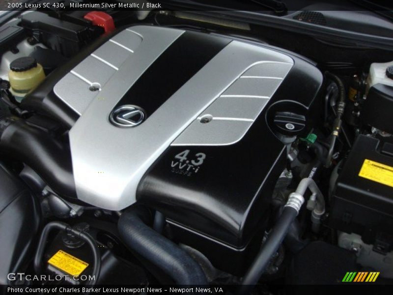 Millennium Silver Metallic / Black 2005 Lexus SC 430