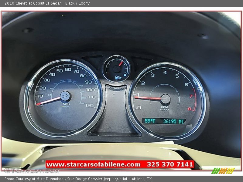 Black / Ebony 2010 Chevrolet Cobalt LT Sedan