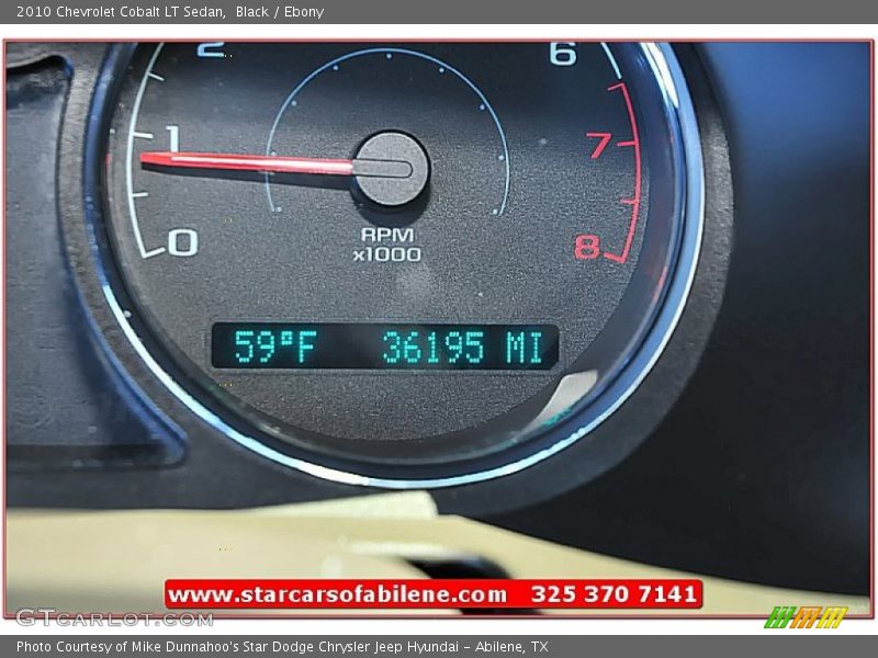 Black / Ebony 2010 Chevrolet Cobalt LT Sedan