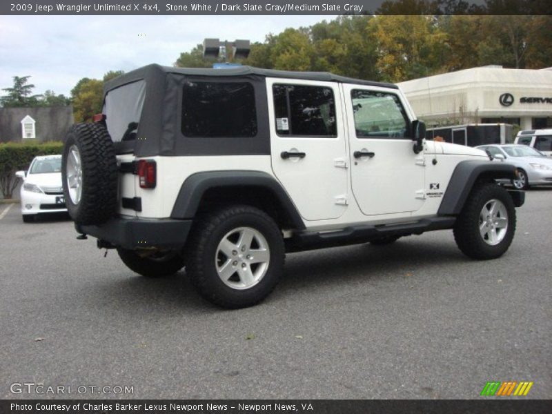 Stone White / Dark Slate Gray/Medium Slate Gray 2009 Jeep Wrangler Unlimited X 4x4