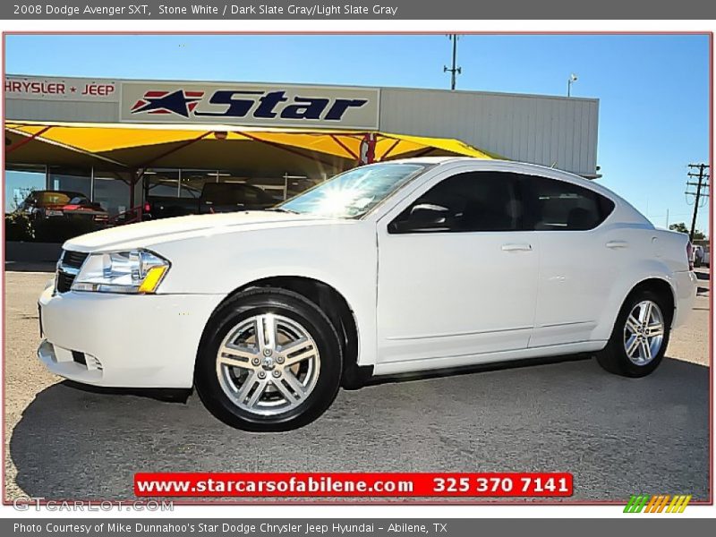 Stone White / Dark Slate Gray/Light Slate Gray 2008 Dodge Avenger SXT