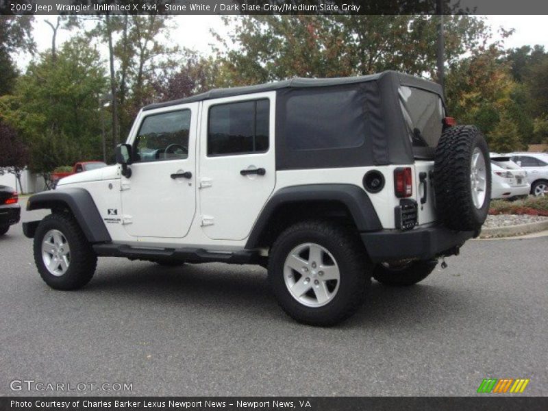 Stone White / Dark Slate Gray/Medium Slate Gray 2009 Jeep Wrangler Unlimited X 4x4