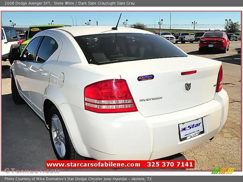 Stone White / Dark Slate Gray/Light Slate Gray 2008 Dodge Avenger SXT