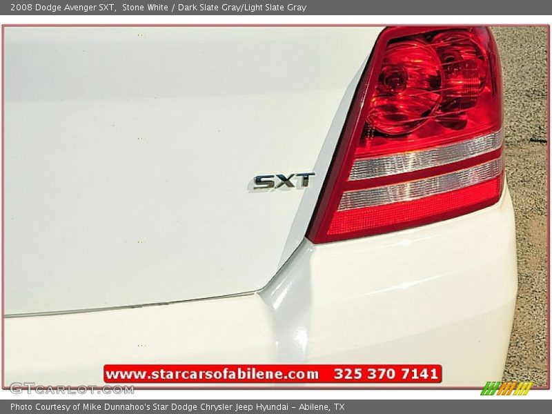 Stone White / Dark Slate Gray/Light Slate Gray 2008 Dodge Avenger SXT