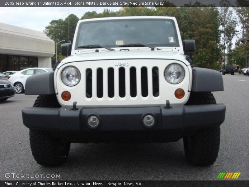 Stone White / Dark Slate Gray/Medium Slate Gray 2009 Jeep Wrangler Unlimited X 4x4