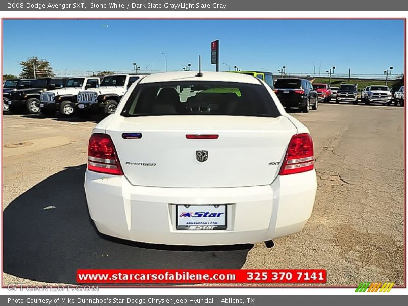 Stone White / Dark Slate Gray/Light Slate Gray 2008 Dodge Avenger SXT