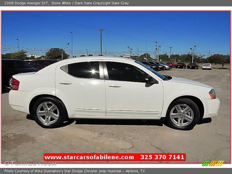 Stone White / Dark Slate Gray/Light Slate Gray 2008 Dodge Avenger SXT