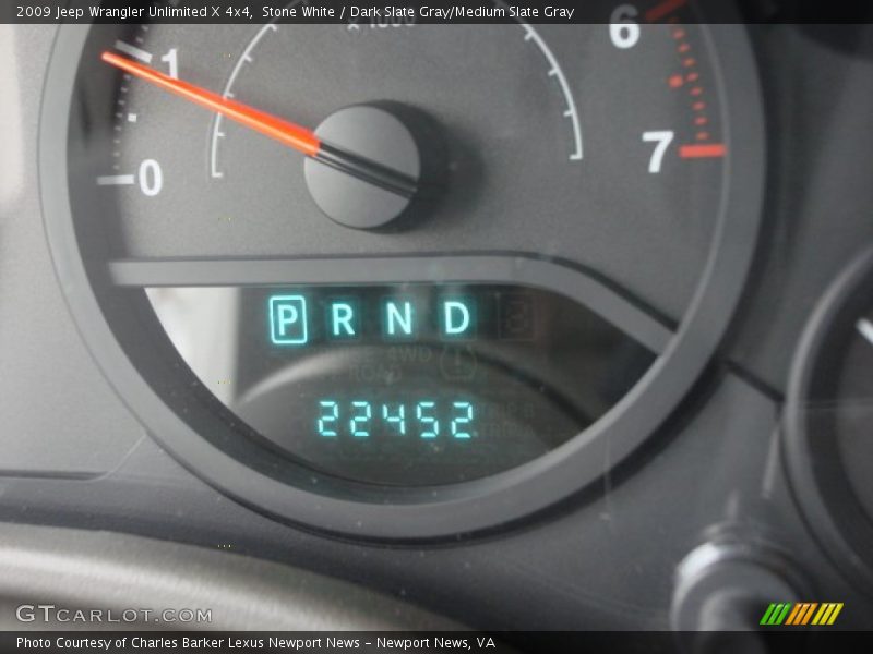 Stone White / Dark Slate Gray/Medium Slate Gray 2009 Jeep Wrangler Unlimited X 4x4