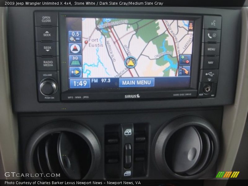 Stone White / Dark Slate Gray/Medium Slate Gray 2009 Jeep Wrangler Unlimited X 4x4