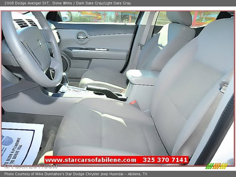 Stone White / Dark Slate Gray/Light Slate Gray 2008 Dodge Avenger SXT