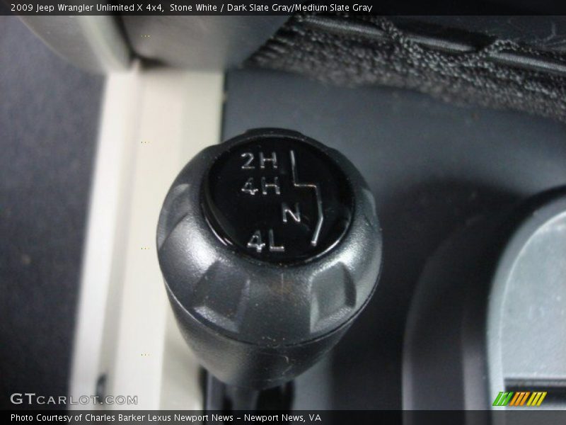 Stone White / Dark Slate Gray/Medium Slate Gray 2009 Jeep Wrangler Unlimited X 4x4