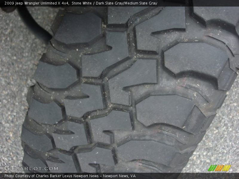 Stone White / Dark Slate Gray/Medium Slate Gray 2009 Jeep Wrangler Unlimited X 4x4