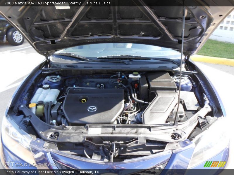 Stormy Blue Mica / Beige 2008 Mazda MAZDA3 i Sport Sedan