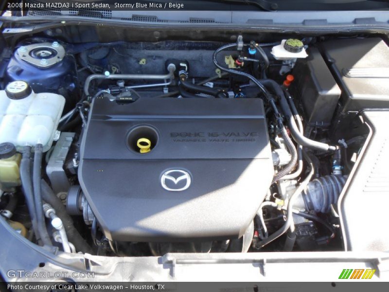 Stormy Blue Mica / Beige 2008 Mazda MAZDA3 i Sport Sedan