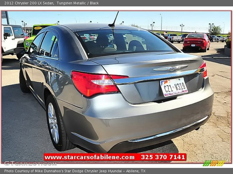 Tungsten Metallic / Black 2012 Chrysler 200 LX Sedan