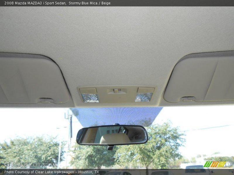 Stormy Blue Mica / Beige 2008 Mazda MAZDA3 i Sport Sedan