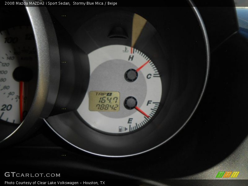 Stormy Blue Mica / Beige 2008 Mazda MAZDA3 i Sport Sedan