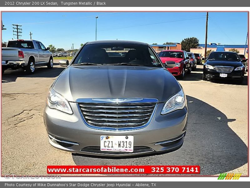 Tungsten Metallic / Black 2012 Chrysler 200 LX Sedan