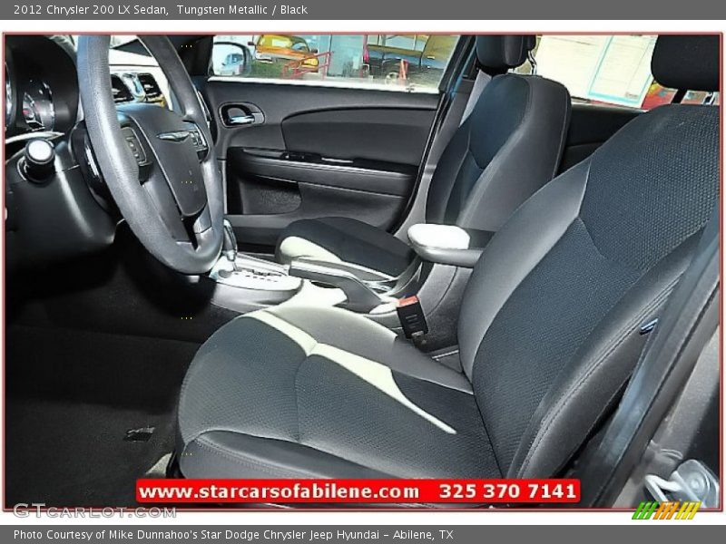 Tungsten Metallic / Black 2012 Chrysler 200 LX Sedan