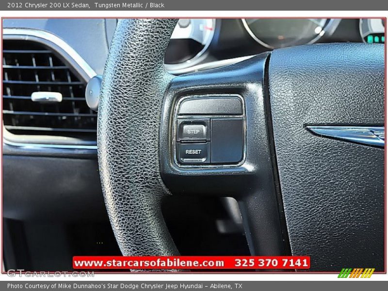 Tungsten Metallic / Black 2012 Chrysler 200 LX Sedan