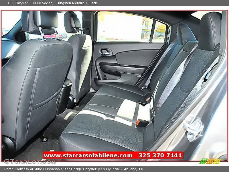 Tungsten Metallic / Black 2012 Chrysler 200 LX Sedan