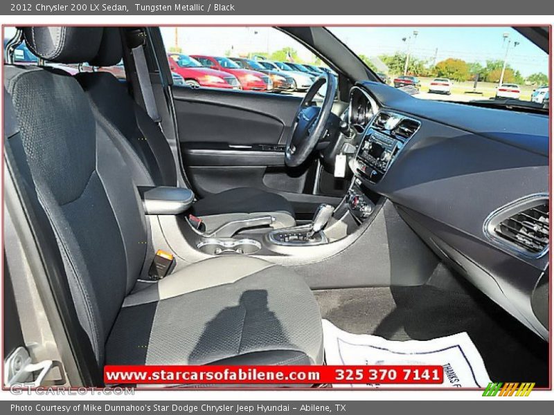 Tungsten Metallic / Black 2012 Chrysler 200 LX Sedan