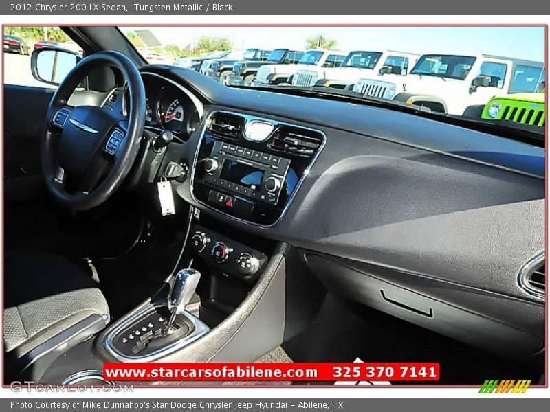 Tungsten Metallic / Black 2012 Chrysler 200 LX Sedan