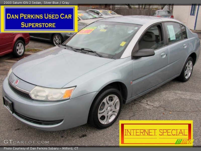 Silver Blue / Gray 2003 Saturn ION 2 Sedan