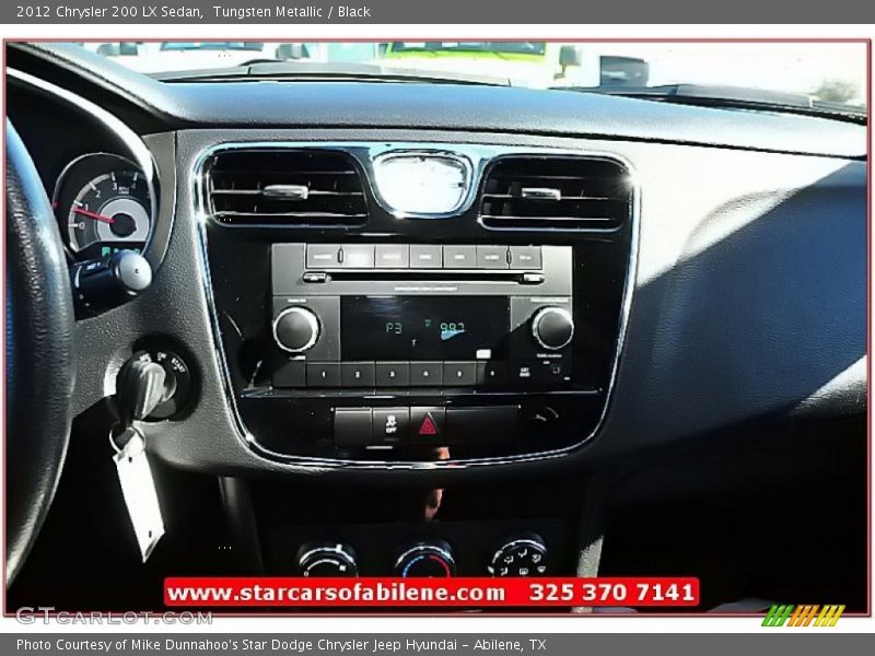 Tungsten Metallic / Black 2012 Chrysler 200 LX Sedan
