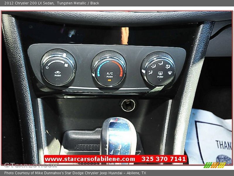 Tungsten Metallic / Black 2012 Chrysler 200 LX Sedan