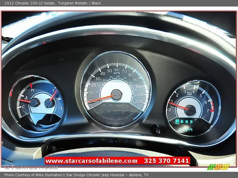 Tungsten Metallic / Black 2012 Chrysler 200 LX Sedan