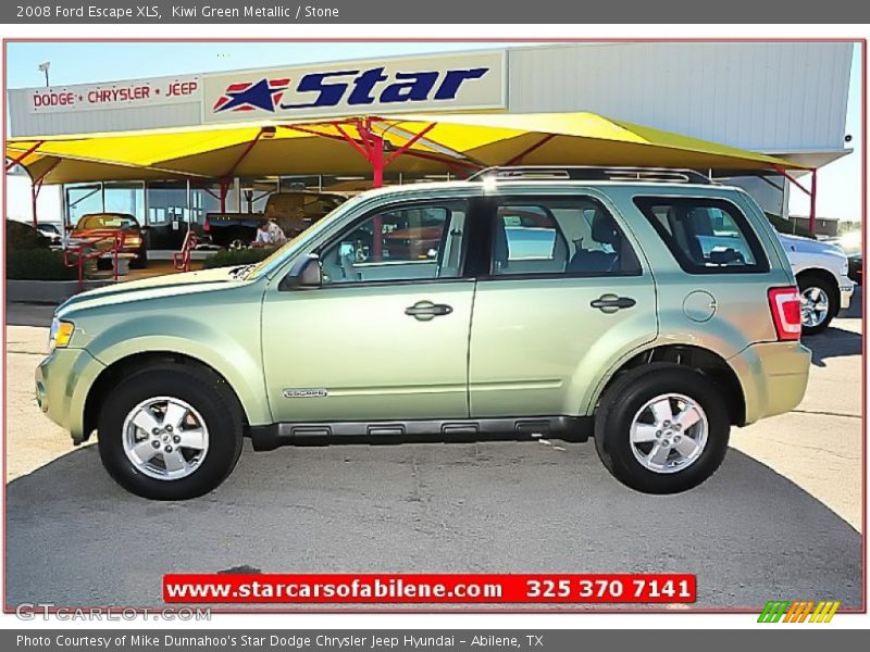 Kiwi Green Metallic / Stone 2008 Ford Escape XLS