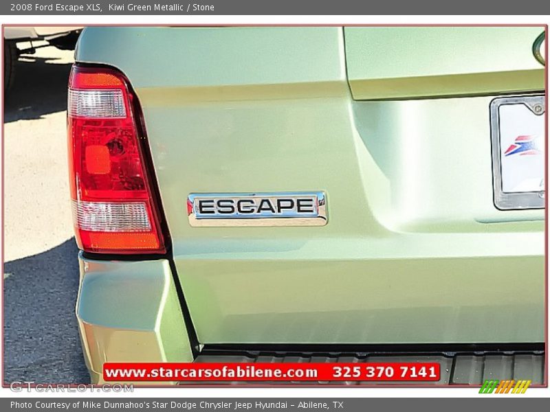 Kiwi Green Metallic / Stone 2008 Ford Escape XLS