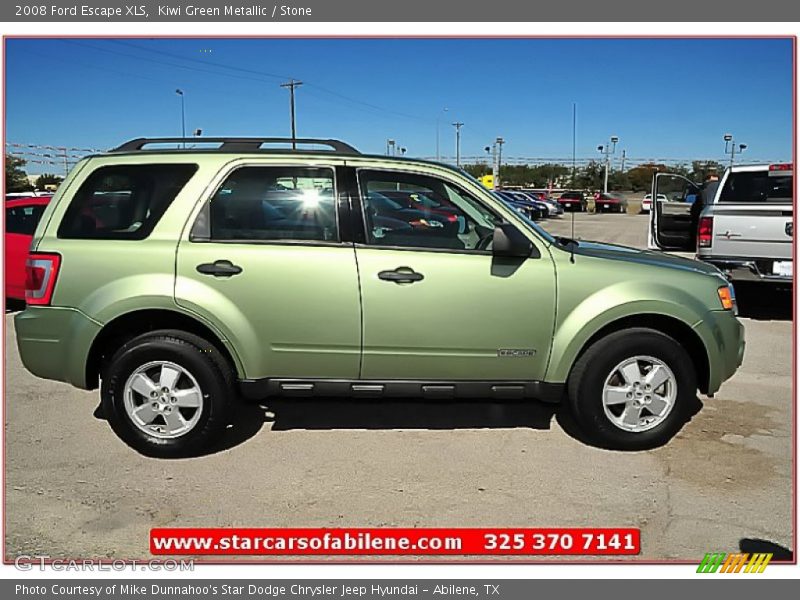 Kiwi Green Metallic / Stone 2008 Ford Escape XLS